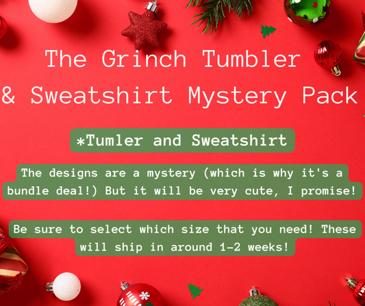 The Grinch Tumbler & Sweatshirt Mystery Pack